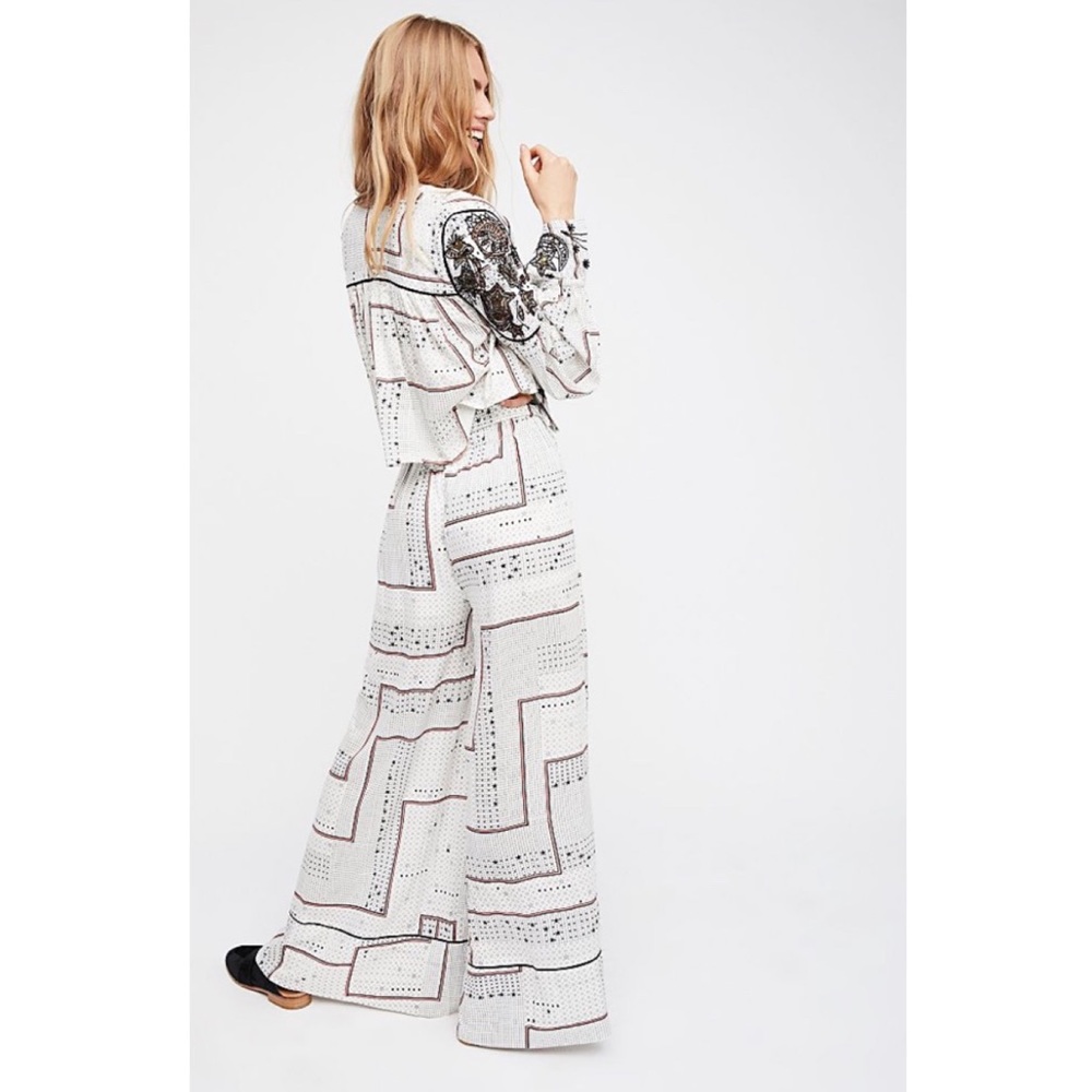 FREE PEOPLE 2pc Stairway To The Moon Set Outfit M - Picture 3 of 12